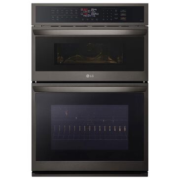 LG 6.4 cu. ft. Smart Combi Wall Oven with Fan Convection, Air Fry, PrintProof?® Black Stainless Steel, , large