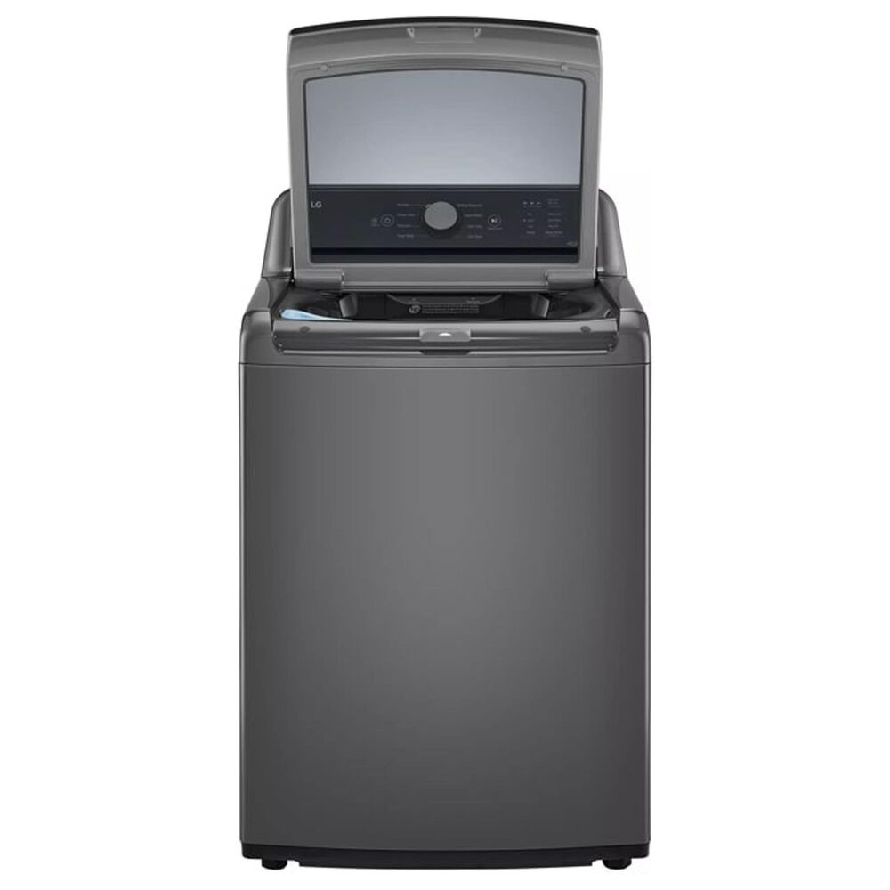 LG 4.1 Cu. Ft. Top Load Washer and 7.3 Cu. Ft. Electric Dryer Laundry Pair in Monochrome Grey, , large