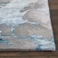 Nourison Prismatic PRS14 3"9" x 5"9" Grey and Slate Area Rug, , large