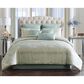 Hallmart Collectibles Vivian 9-Piece Queen Comforter Set in Gold and Mint, , large