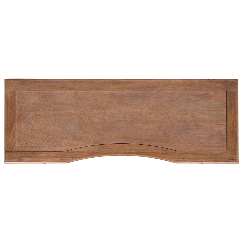 Jennifer Taylor Home Dauphin 55" 3-Drawer Executive Desk in Brown, , large