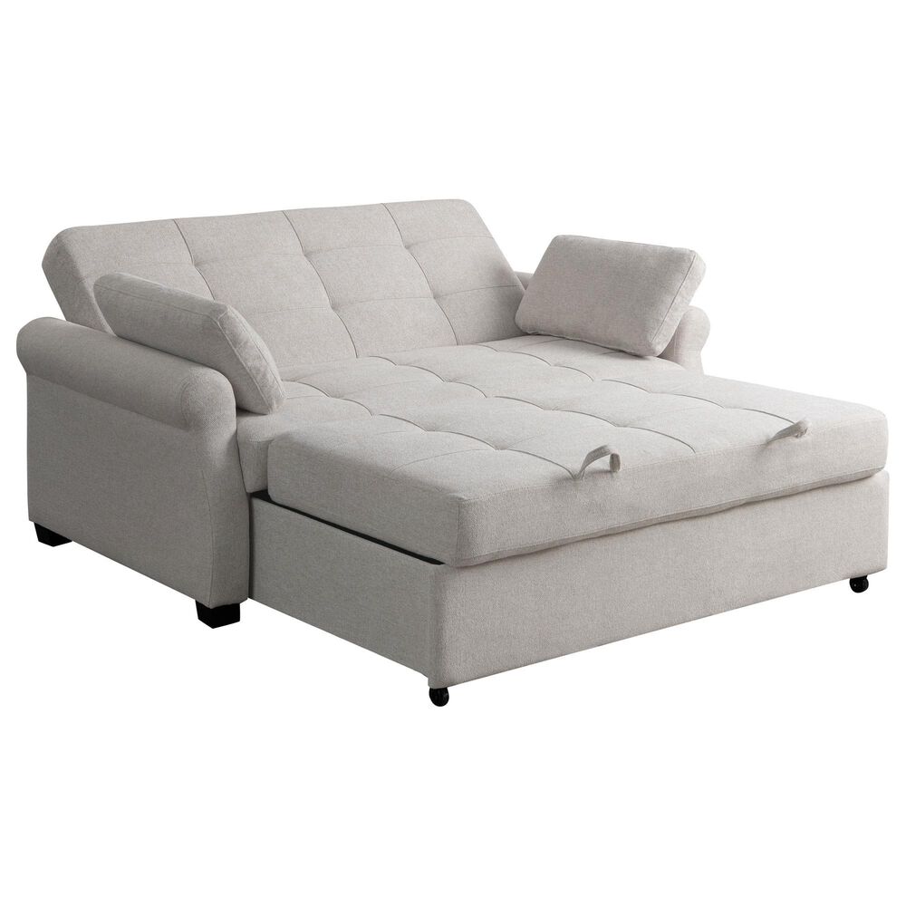 Lifestyle Solutions Hampton Queen Convertible Sofa in Oatmeal, , large