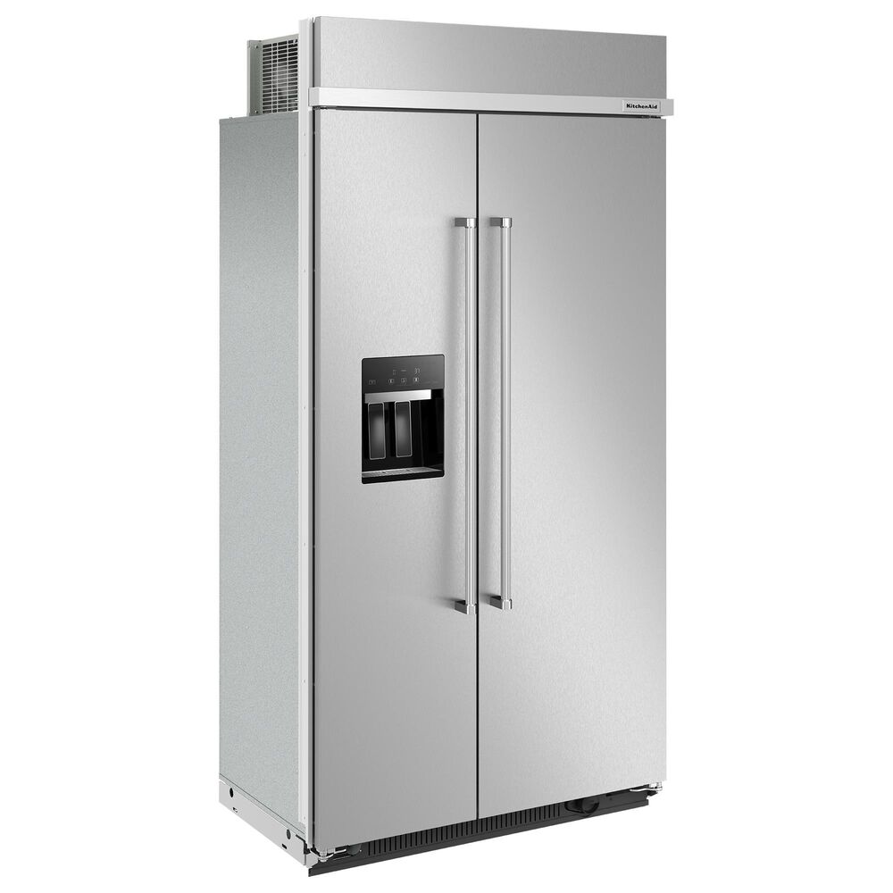 KitchenAid 25.1 Cu. Ft. Side By Side Built-In Refrigerator in Stainless Steel, , large