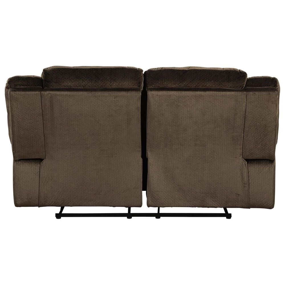 Signature Design by Ashley Clonmel Manual Reclining Loveseat in Chocolate, , large