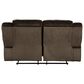 Signature Design by Ashley Clonmel Manual Reclining Loveseat in Chocolate, , large