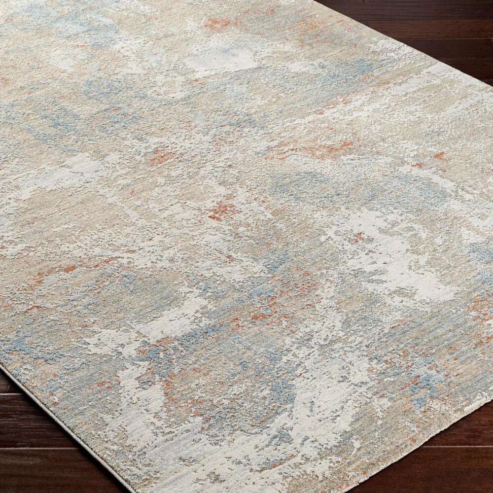 Surya Brunswick Taupe, Gray, Cream, Blue, Light Slate and Seafoam 10&#39; x 13&#39;11&quot; Area Rug, , large