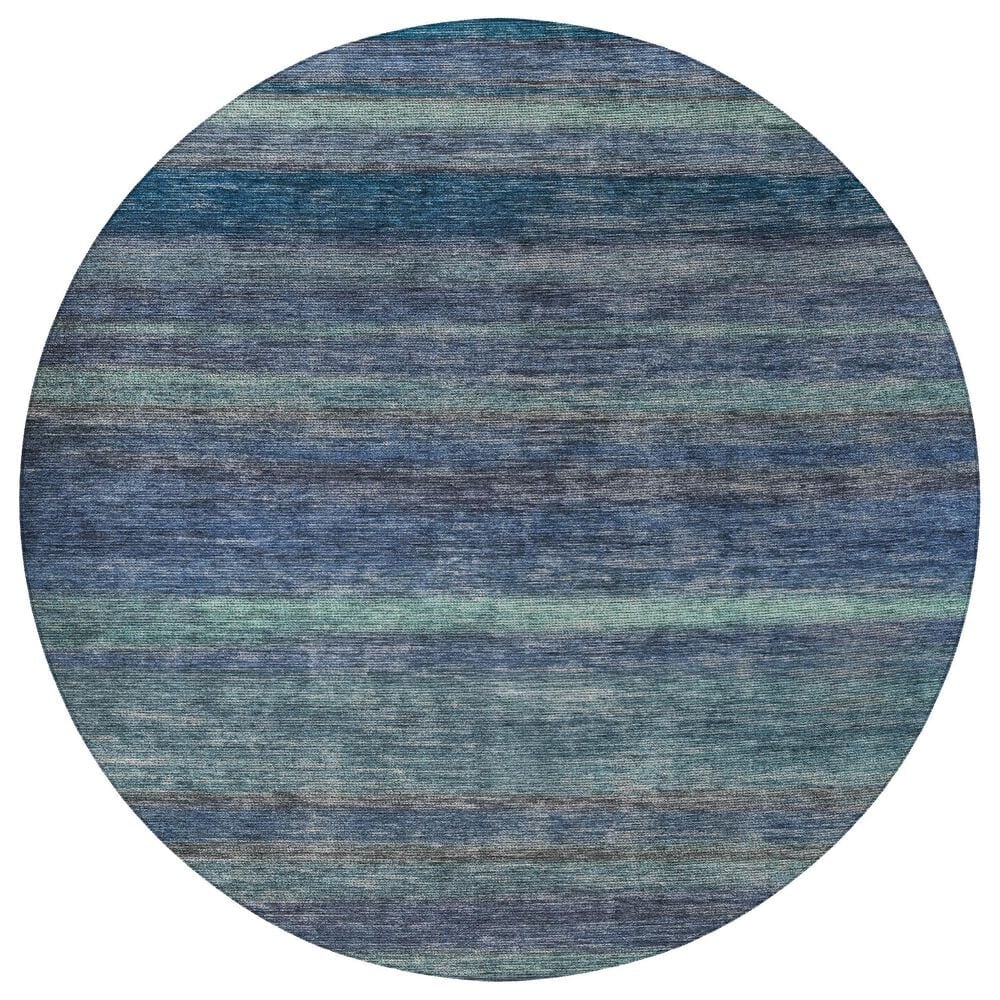 Dalyn Rug Company Kochi KC5 Blue 8" Round Area Rug, , large