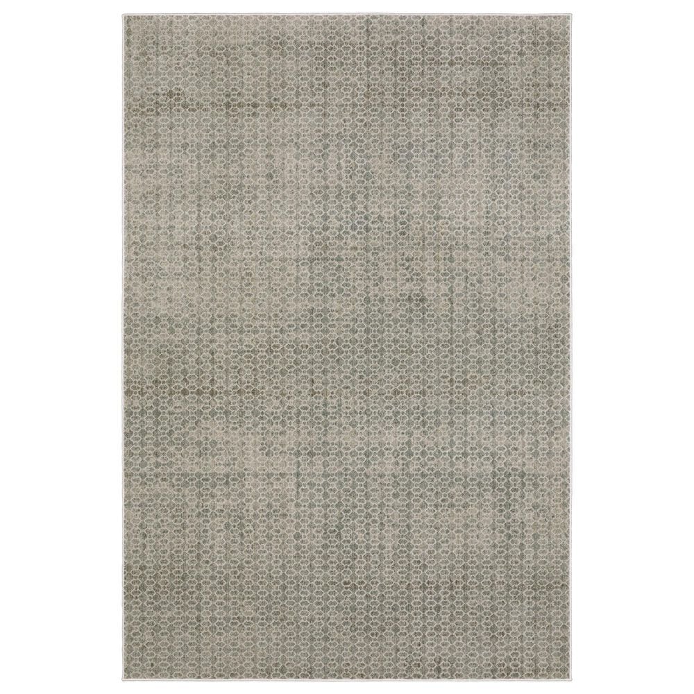 Oriental Weavers Mallory MAL04 Grey and Blue 2"3" x 7"6" Runner, , large