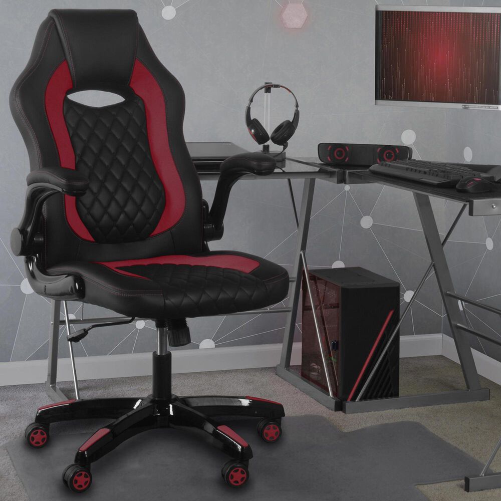 Regency Global Sourcing AON Archeus Ergonomic Gaming Chair in Black and Red, , large