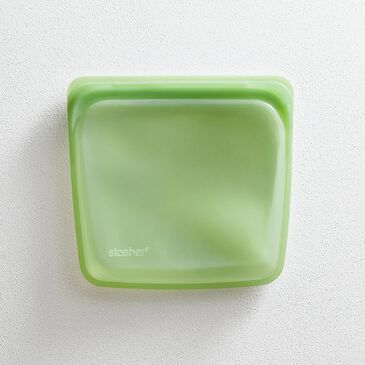 Stasher Reusable Silicone Sandwich Bag in Green, , large