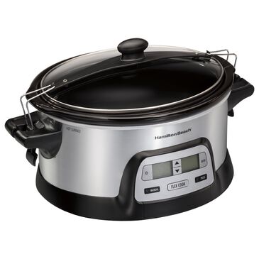 Hamilton Beach FlexCook 6 Qt Stay Or Go Slow Cooker, , large