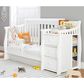 Sorelle Princeton Elite Crib and Changer in White, , large
