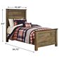 Ashley Trinell Twin Bed in Brown, , large