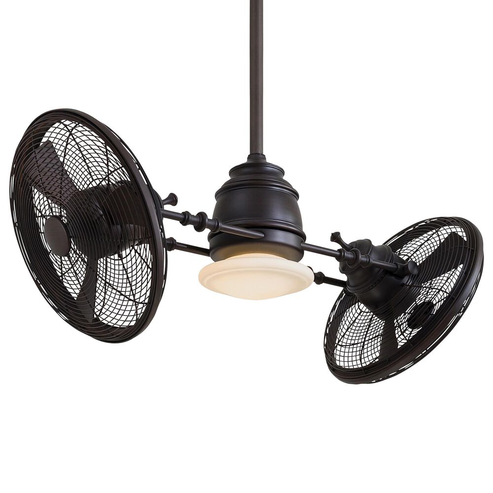 Minka-Aire Vintage Gyro 42" Ceiling Fan with LED Light in Kocoa, , large