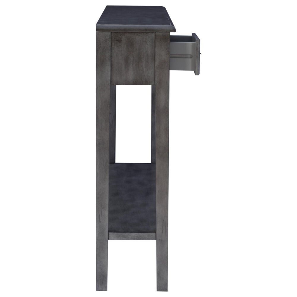 Linon Home Decor Sadie Console Table in Distressed Dark Grey, , large
