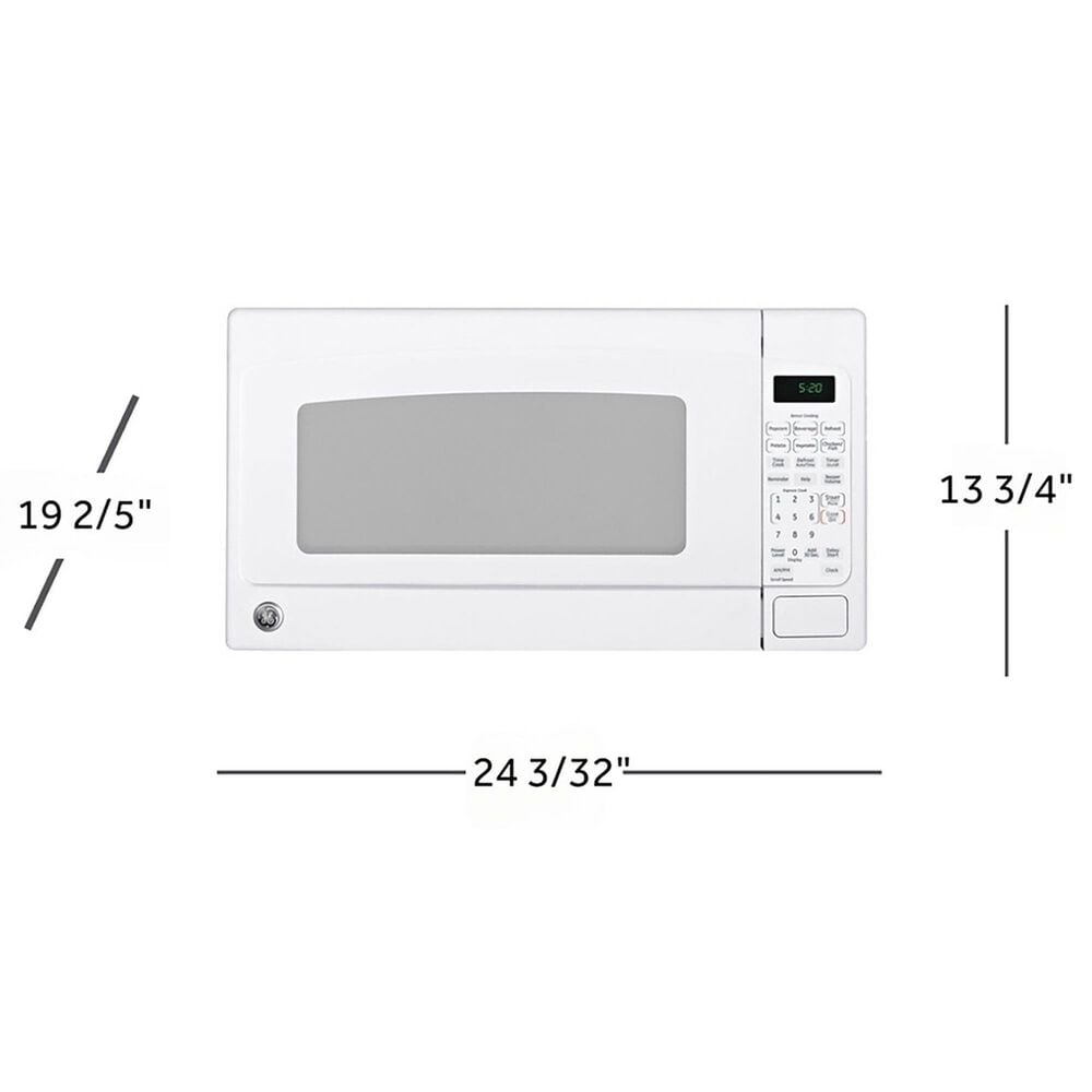 GE Appliances 2.0 Cu. Ft. Countertop Microwave Oven in White, , large