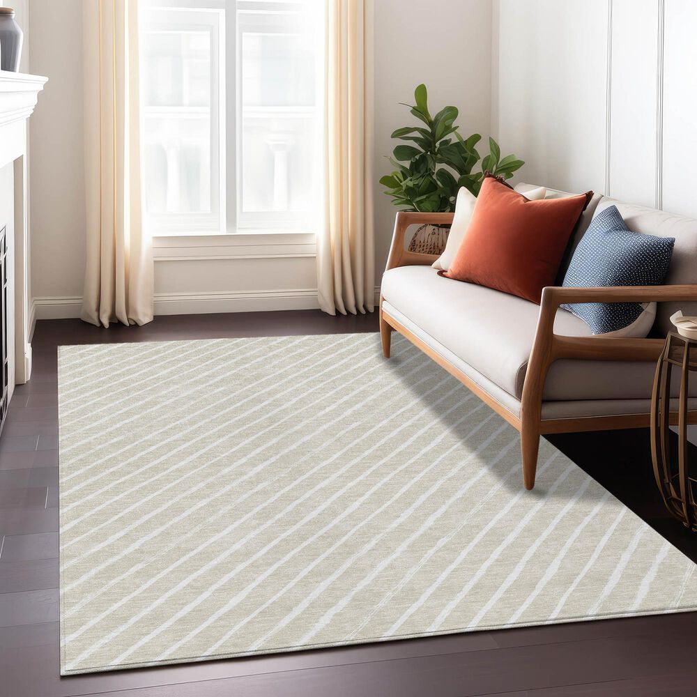 Dalyn Rug Company Wonderland WN27 3&#39; x 5&#39; Beige Indoor/Outdoor Area Rug, , large