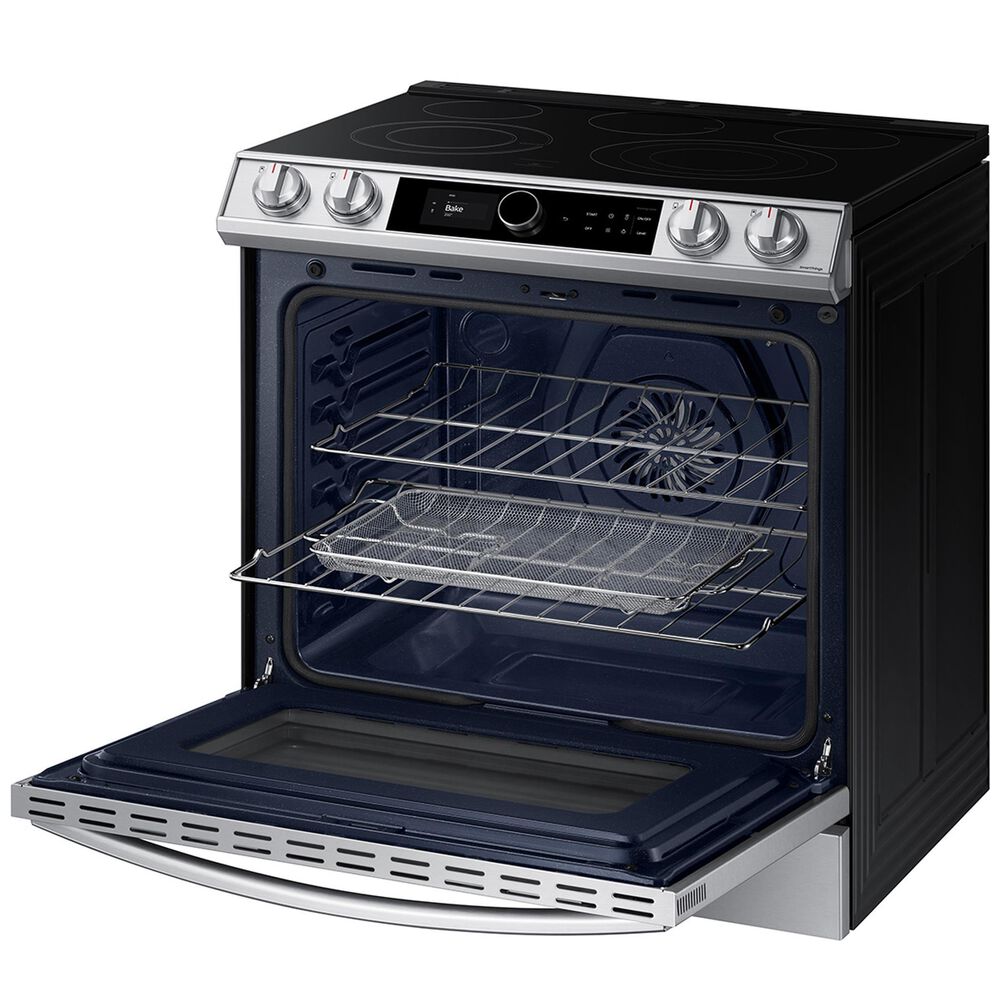 Samsung 6.3 Cu. Ft. Front Control Slidein Electric Range with Smart Dial, Air Fry and WiFi in