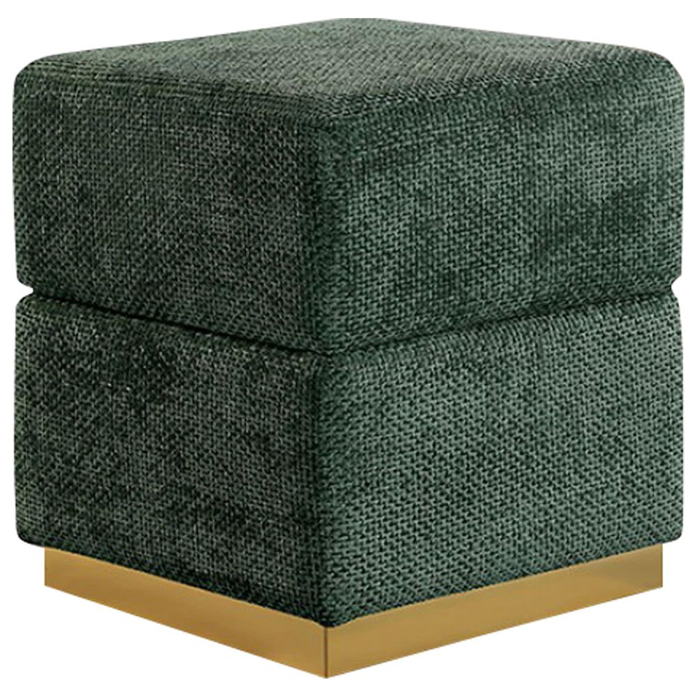 Furniture of America Krysten Storage Ottoman in Green, , large