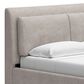 Millenium Cabalynn California King Oatmeal Upholstered Platform Panel Bed in Light Brown, , large