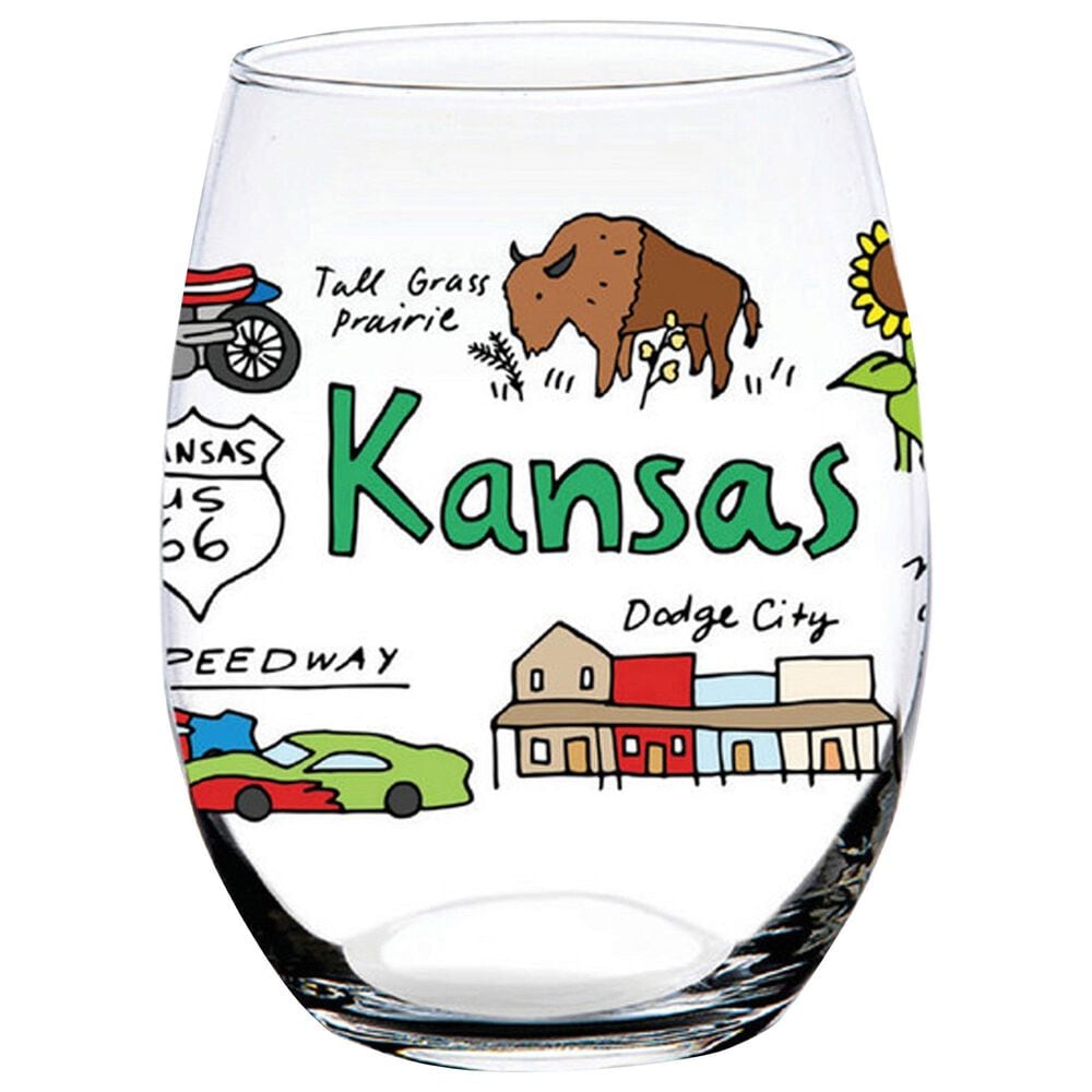 1 Brilliant Gift Wanderer Kansas 11 Oz Whiskey Glass, , large