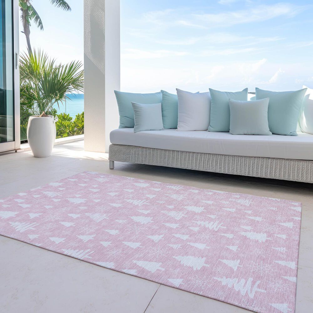 Dalyn Rug Company Wonderland WN23 3&#39; x 5&#39; Pink Indoor/Outdoor Area Rug, , large