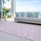 Dalyn Rug Company Wonderland WN23 3" x 5" Pink Indoor/Outdoor Area Rug, , large