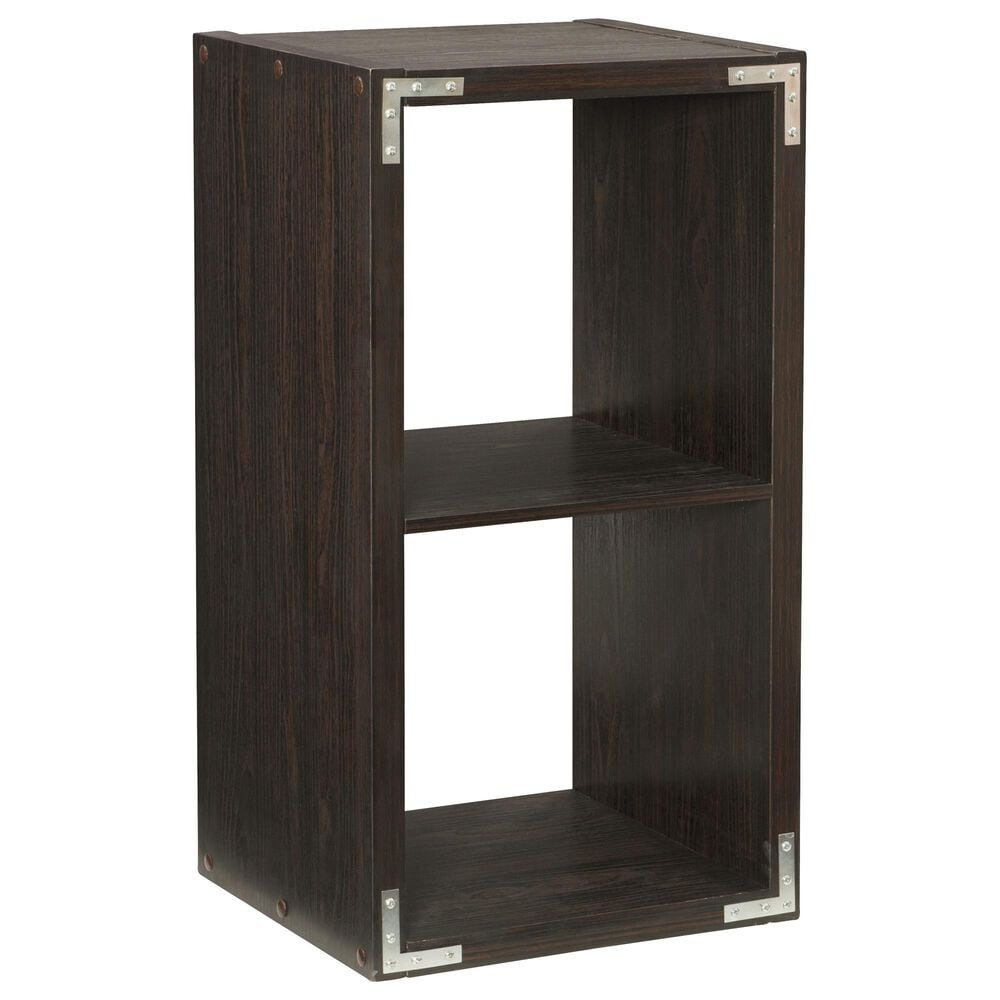 Linon Home Decor Galli 2-Shelf Bookcase in Espresso, , large