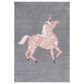 Safavieh Carousel Animals 4" x 6" Grey and Pink Kids  Area Rug, , large