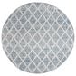 Safavieh Natura NAT711B 6" Round Ivory and Blue Area Rug, , large