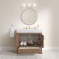 37B Alanya 36" Single Bathroom Vanity in Walnut Drift with White Composite Stone Top, , large