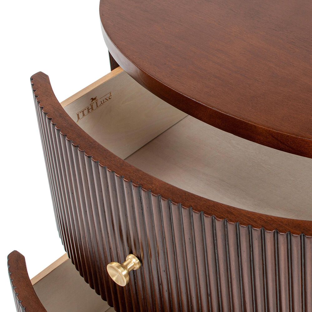 Jennifer Taylor Home Valentine Side Table in Dark Walnut, , large
