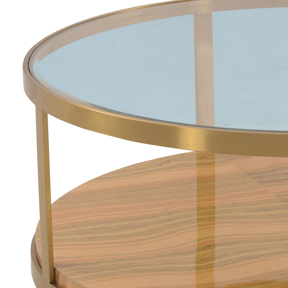 Blue River Hattie Coffee Table in Brushed Gold, , large