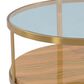 Blue River Hattie Coffee Table in Brushed Gold, , large