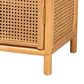 Baxton Studio Curacao 2-Door Rattan Storage Cabinet in Light Honey, , large