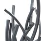 Maple and Jade 24" x 17" Abstract Bar Sculpture in Dark Silver and Grayish-White, , large
