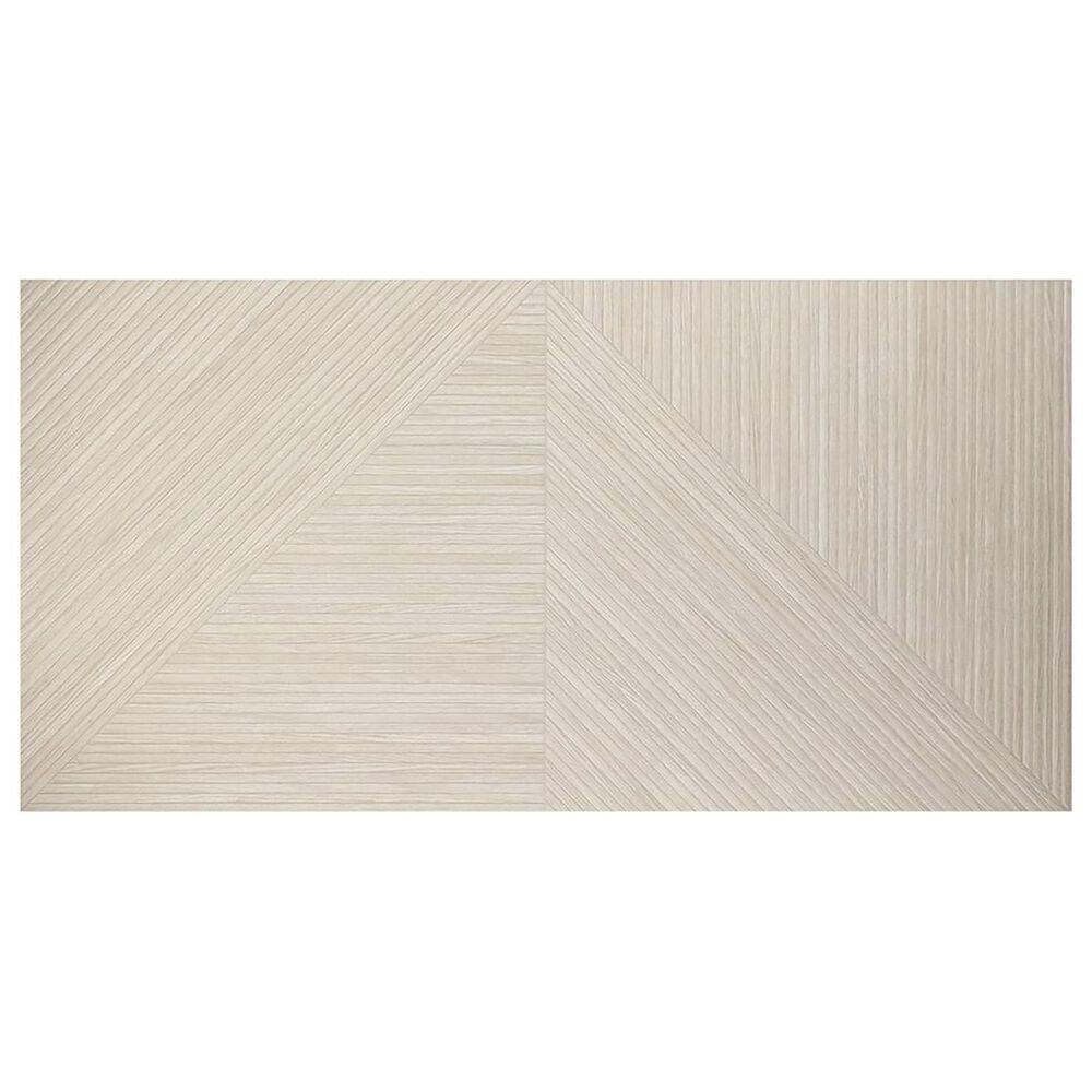 Soho Studio Lounge Ribbed Ash 24&quot; x 48&quot; Porcelain Tile, , large