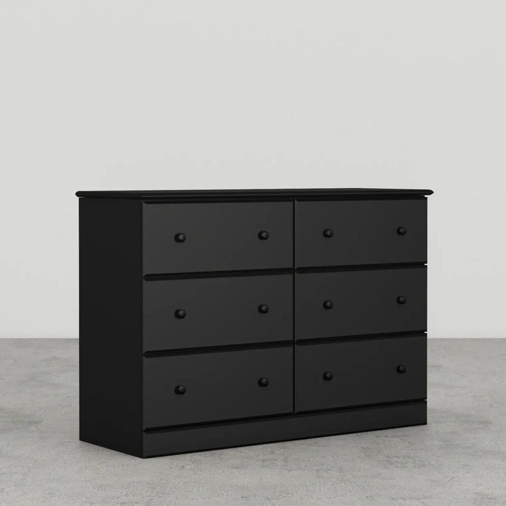 Lemoore Essentials 45" 6-Drawer Dresser Only in Black, , large