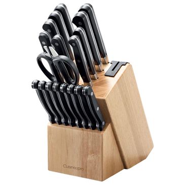 Power A Sabre 20-Piece Knife Block Set in Brown, , large