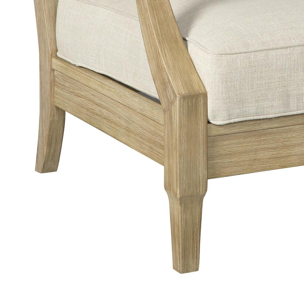 Ashley Clare View Lounge Chair with Beige Cushion in Antique Teak, , large