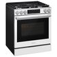 Samsung Bespoke 6.0 Cu. Ft. Smart Slide-In Gas Range with Illuminated Precision Knobs in White Glass, , large