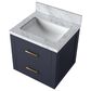Lexora Home Castor 20" Single Bathroom Vanity in Blue with White Acrylic Top and Rectangular Sink, , large