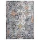Amer Rugs Montana MON-13 7"6" Round Blue and Orange Area Rug, , large