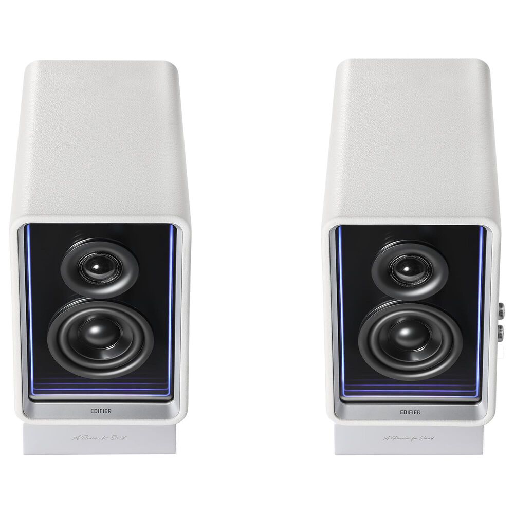 Edifier QR65 2.0 Hi-Res Audio Wireless Active Monitor Speakers Pair in White, , large