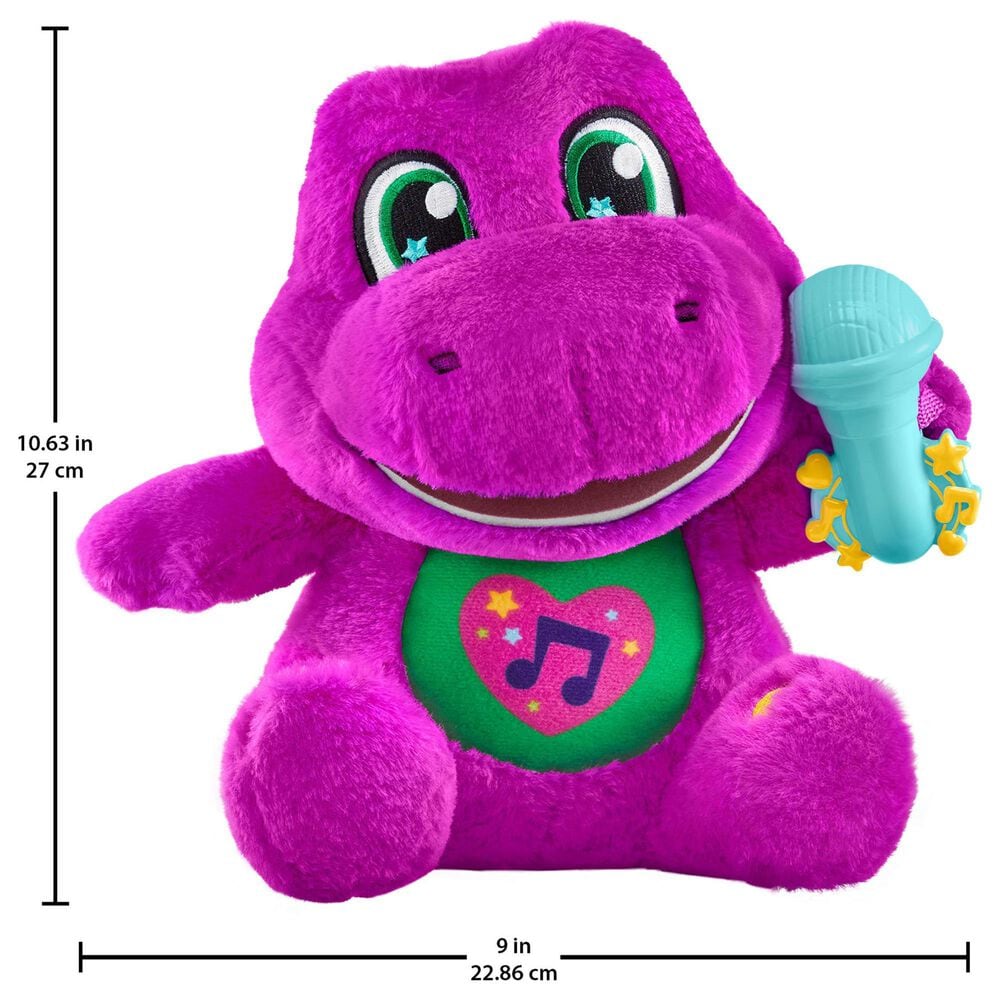 Fisher Price Barney&#39;s World Sing Along Barney Plush in Multicolor, , large
