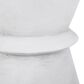Hearth and Haven Round Patio Side Table with Hourglass-Shaped Base in Antique White, , large