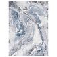 Safavieh Cyrus Shag 3" x 5" Ivory and Blue Area Rug, , large