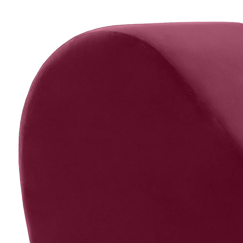 Jaxx Avana Chaise Lounge Yoga Chair in Merlot Velvet, , large