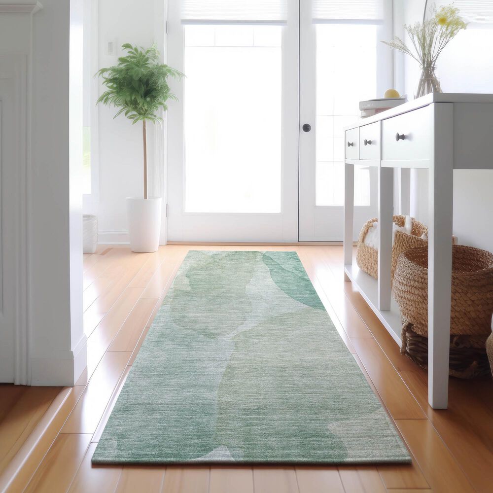 Dalyn Rug Company Ravenna RN12 2&#39;3&quot; x 7&#39;6&quot; Aqua Runner, , large
