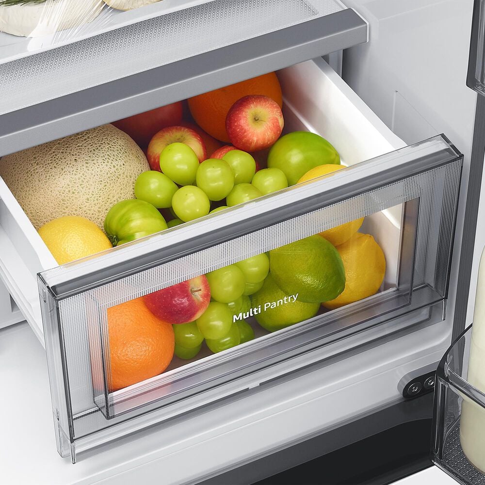 Samsung 22.8 Cu. Ft. Counter Depth 4-Door French Door Refrigerator in White Glass, , large